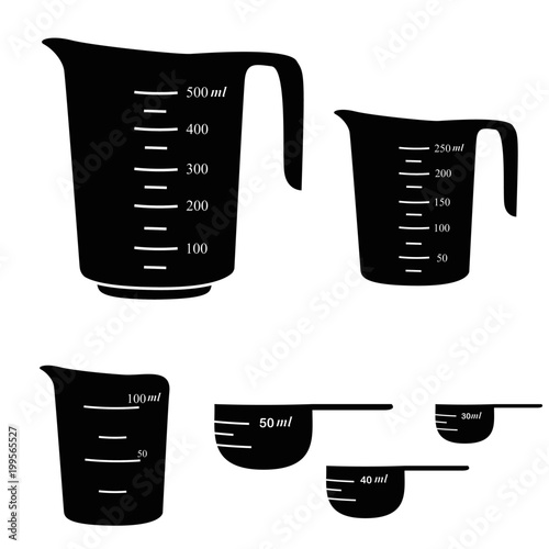 Measuring cups . Vector