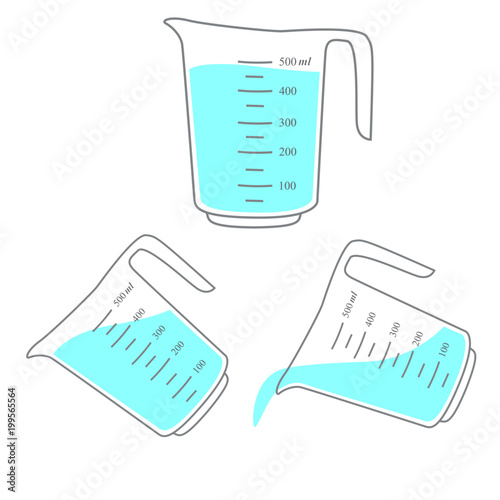 Measuring cups . Vector