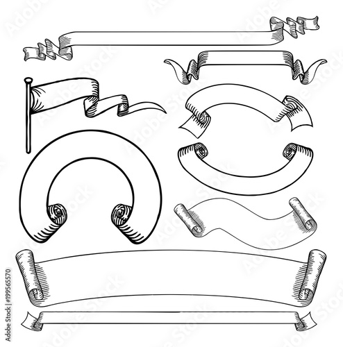 Banners Scrolls and Ribbons...