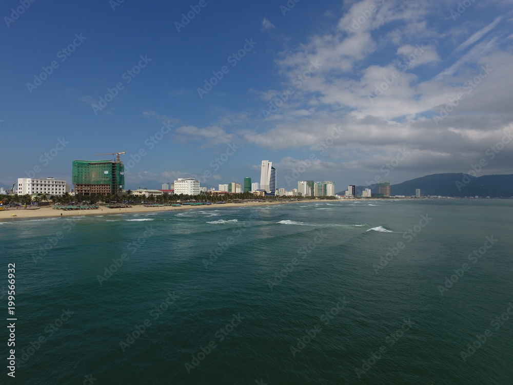 Fototapeta premium Danang, Vietnam 2018 : Drone View
