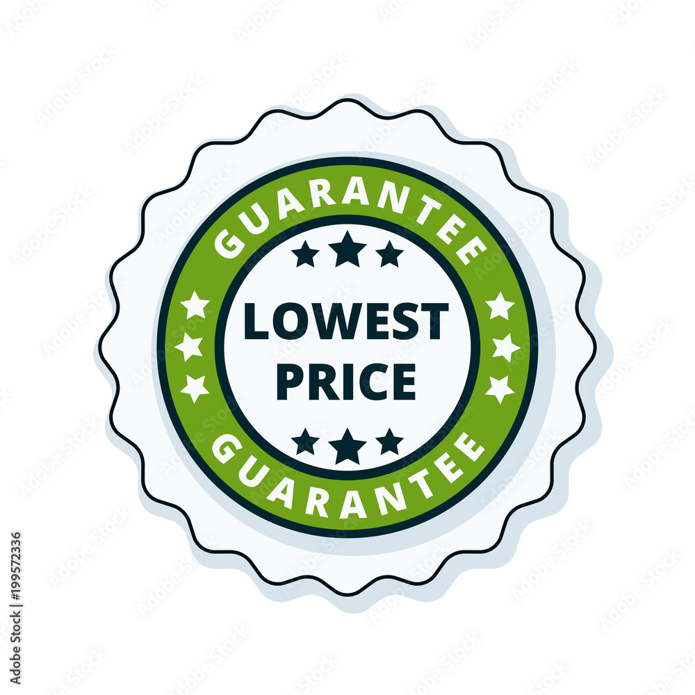 Lower Price Guarantee label illustration