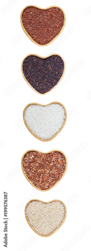 Organic food rice grain Organic food rice grain