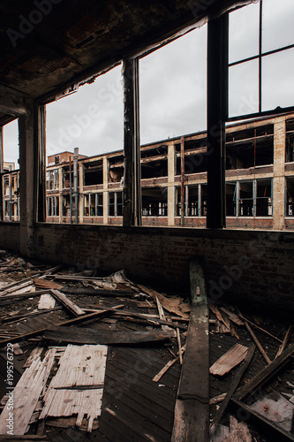 Abandoned Packard Automobile Factory - Detroit, Michigan © Sherman Cahal