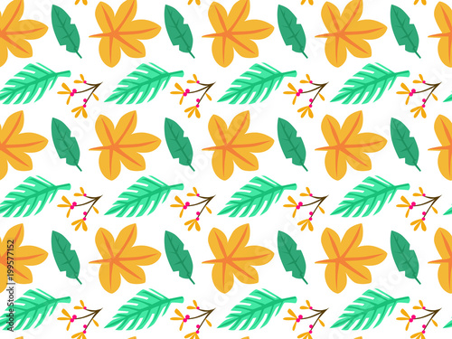 Leaves Seamless Pattern