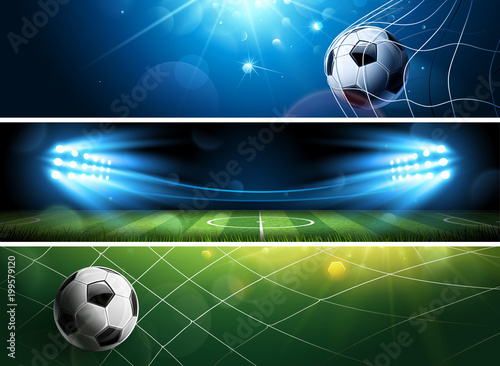 Soccer Banners. Vector