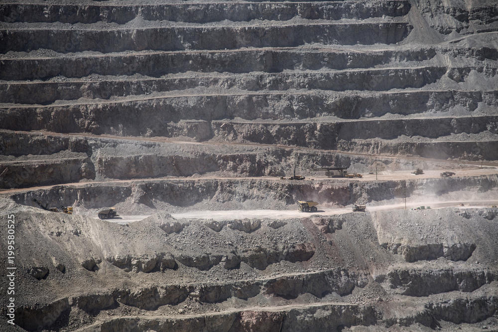 Chuquicamata, world's biggest open pit copper mine, Calama, Chile foto