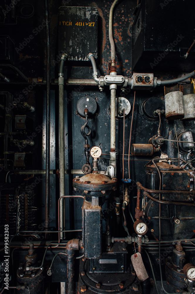 Vintage Industrial Machine - Disused Power Plant - Abandoned Indiana Army Ammunition Plant - Indiana