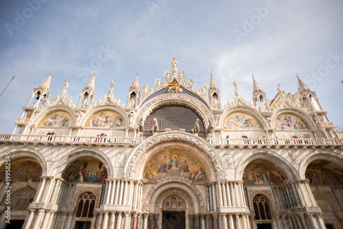 Saint Mark's Basilica viewed from Piazza San Marco in Venice. © BooblGum