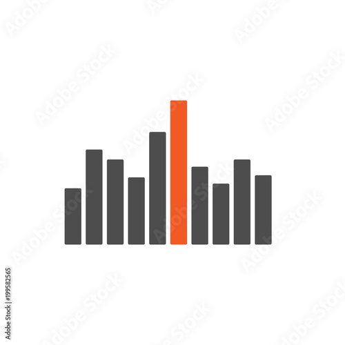 Free Download Audio player equalizer. Sound spectrum analyzer. Vector icon. - GFXLoad