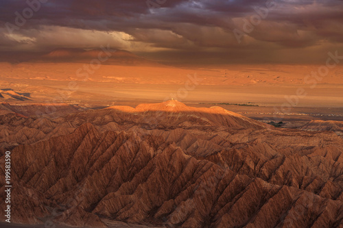 Valley of Death or Mars Valley in Atacama Desert Chile