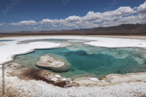 Hidden lagoon Baltinache (Lagunas escondidas Baltinache) Atacama Desert, Chile photo