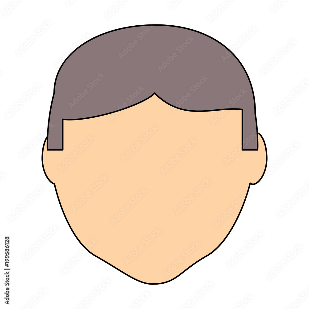 avatar man face icon over white background, colorful design. vector illustration avatar man face icon over white background, colorful design. vector illustration