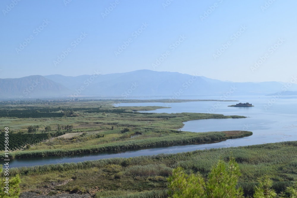 Obraz premium Lake.Landscape.Koydcegiz.Mugla.Turkey