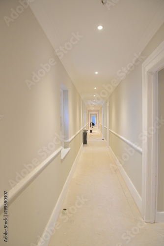 Light Empty Corridor in Refurbishment