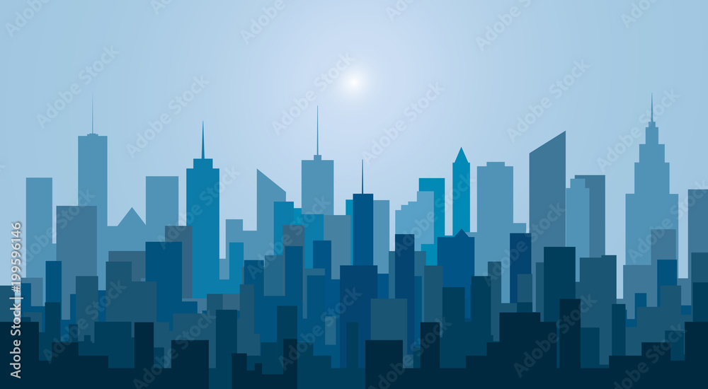 new blue city towers