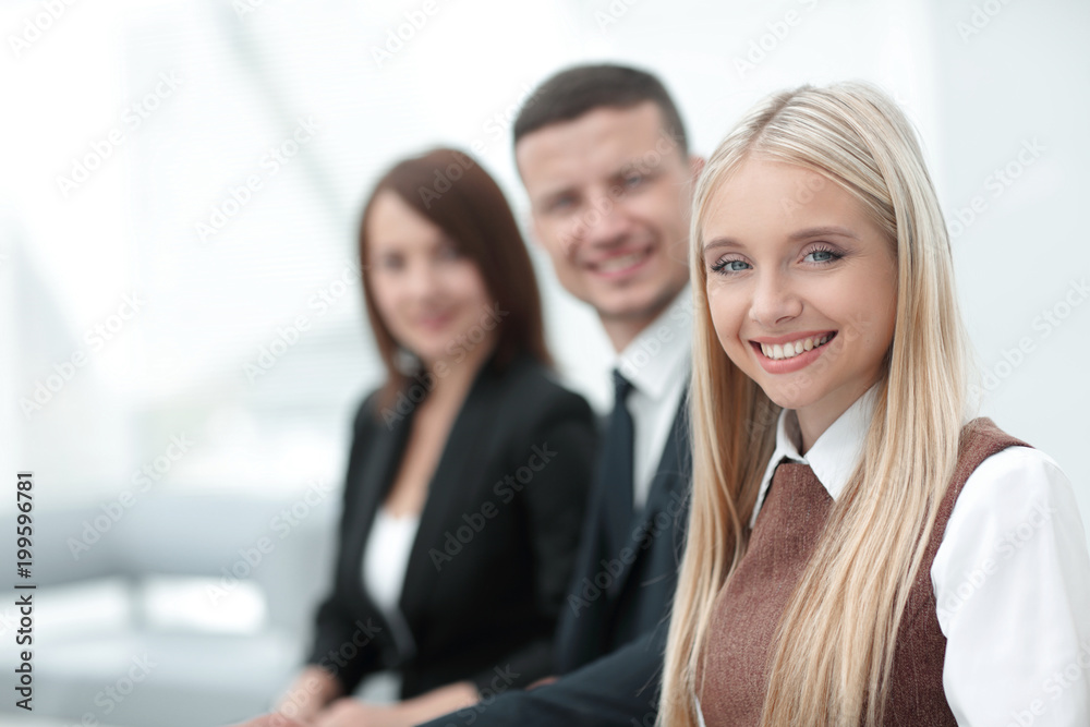 professional business team working while sitting at Desk. professional business team working while sitting at Desk.