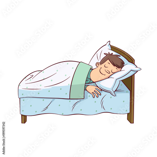 man on a bed