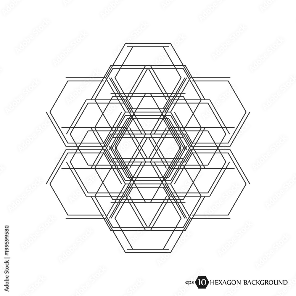 Hexagonal geometric background. Business presentation for your design and text. Minimal graphic concept. Eps 10 stock vector illustration. Hexagonal geometric background. Business presentation for your design and text. Minimal graphic concept. Eps 10 stock vector illustration.