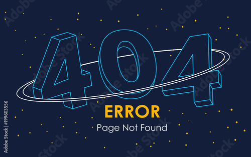 404  error page not found line space vector graphic background