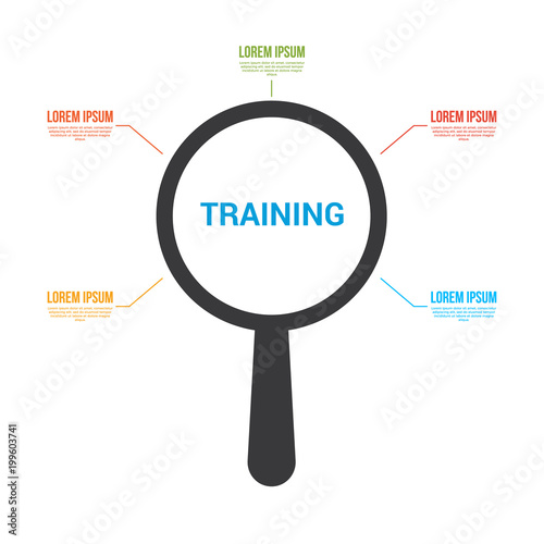 Magnifying Optical Glass With Words Training