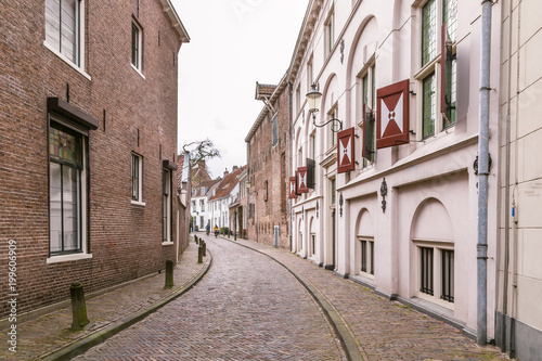 The ancient streets in the  city center of Amersfoort Netherlands © HildaWeges