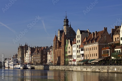 Gdansk old town at dawn