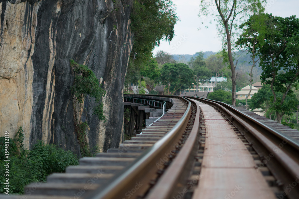 Obraz premium history rail way station