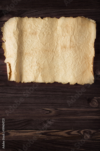 Crumpled paper on the table...