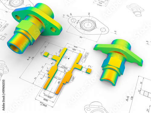 CAD engineering - Finite element analysis 