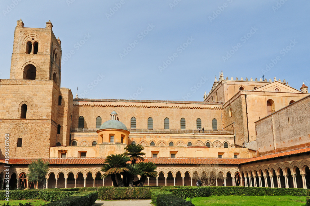 Il chiostro del Duomo di Monreale - Palermo, Sicilia