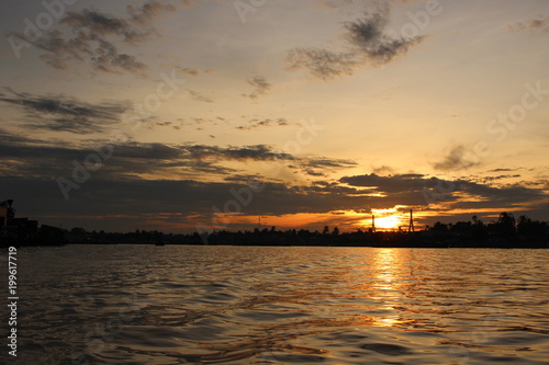 Sunrise, light, Can Tho, Vietnam