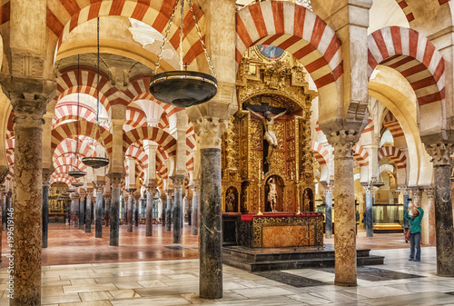 Inside the Mezquita, Cordoba, Spain photo