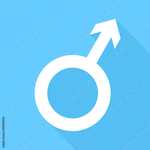 man gentleman boy guy white symbol image icon on blue background