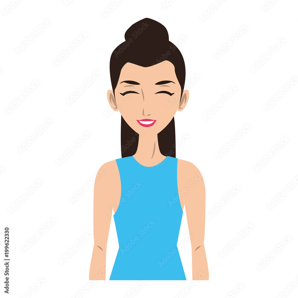 Young woman cartoon vector illustration graphic design Young woman cartoon vector illustration graphic design