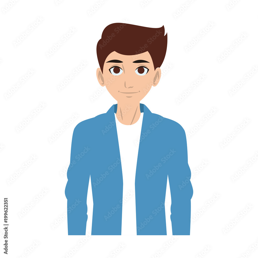 Young man cartoon vector illustration graphic design Young man cartoon vector illustration graphic design