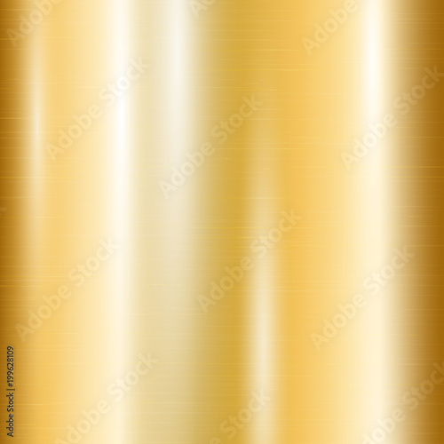 Colorful golden gradient for decoration of frames, labels. Gold vector background with bright highlights