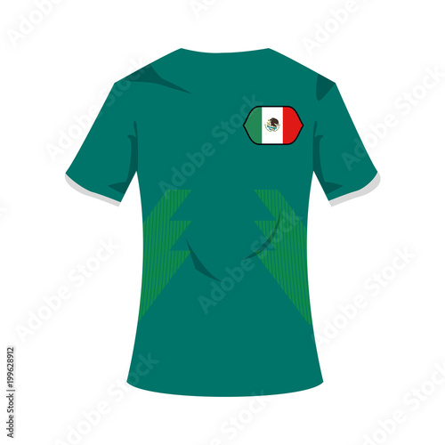 Mexico national tshirt soccer sport wear vector illustration graphic design