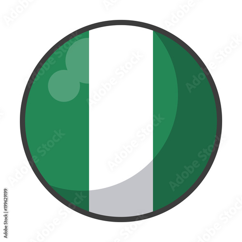 Nigeria round flag symbol vector illustration graphic design Free Download Nigeria round flag symbol vector illustration graphic design - GFXLoad
