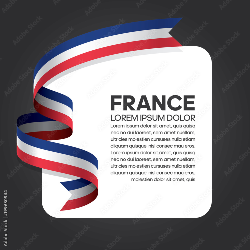 Obraz premium France flag background
