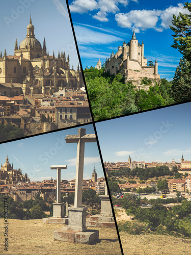 Collaje of Segovia Spain Europe photo