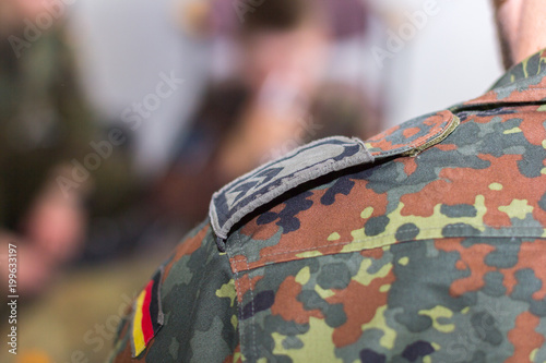 a shoulder strap on a german military uniform