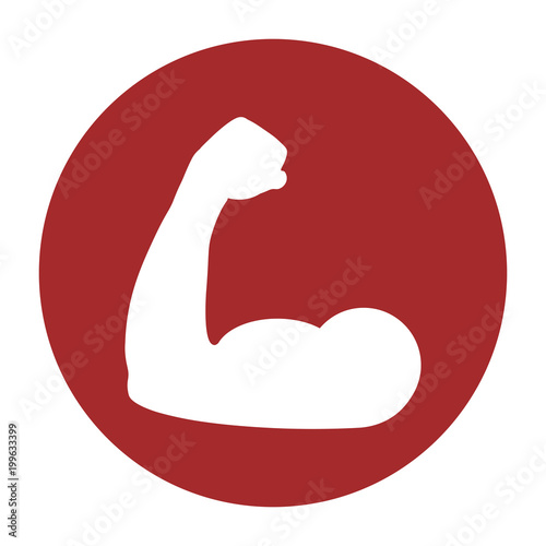 Bicep Within A Circle Icon