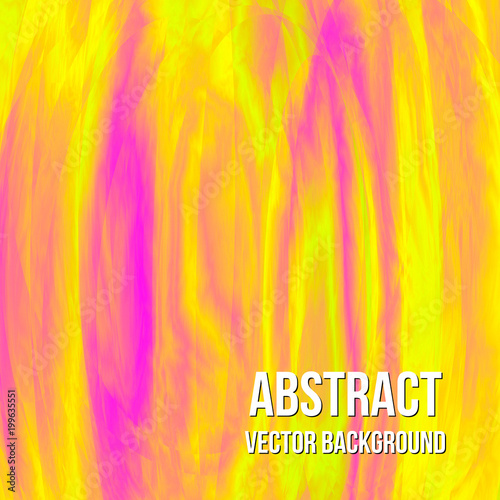 Hot pink and yellow  marble texture glitch vector background. Smooth silky effect. Data distortion, digital decay.  Easy to edit design template.