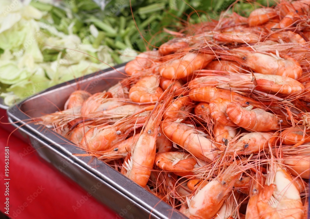 shrimp at street food