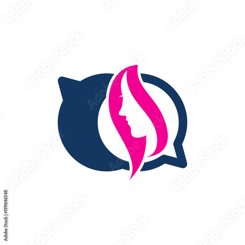 Beauty Chat Logo Icon Design