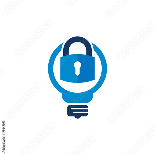 Lock Idea Logo Icon Design