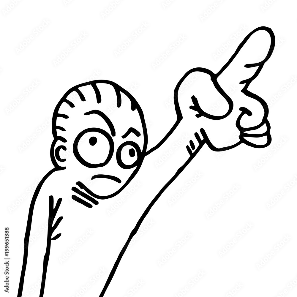 pointing cartoon man illustration pointing cartoon man illustration