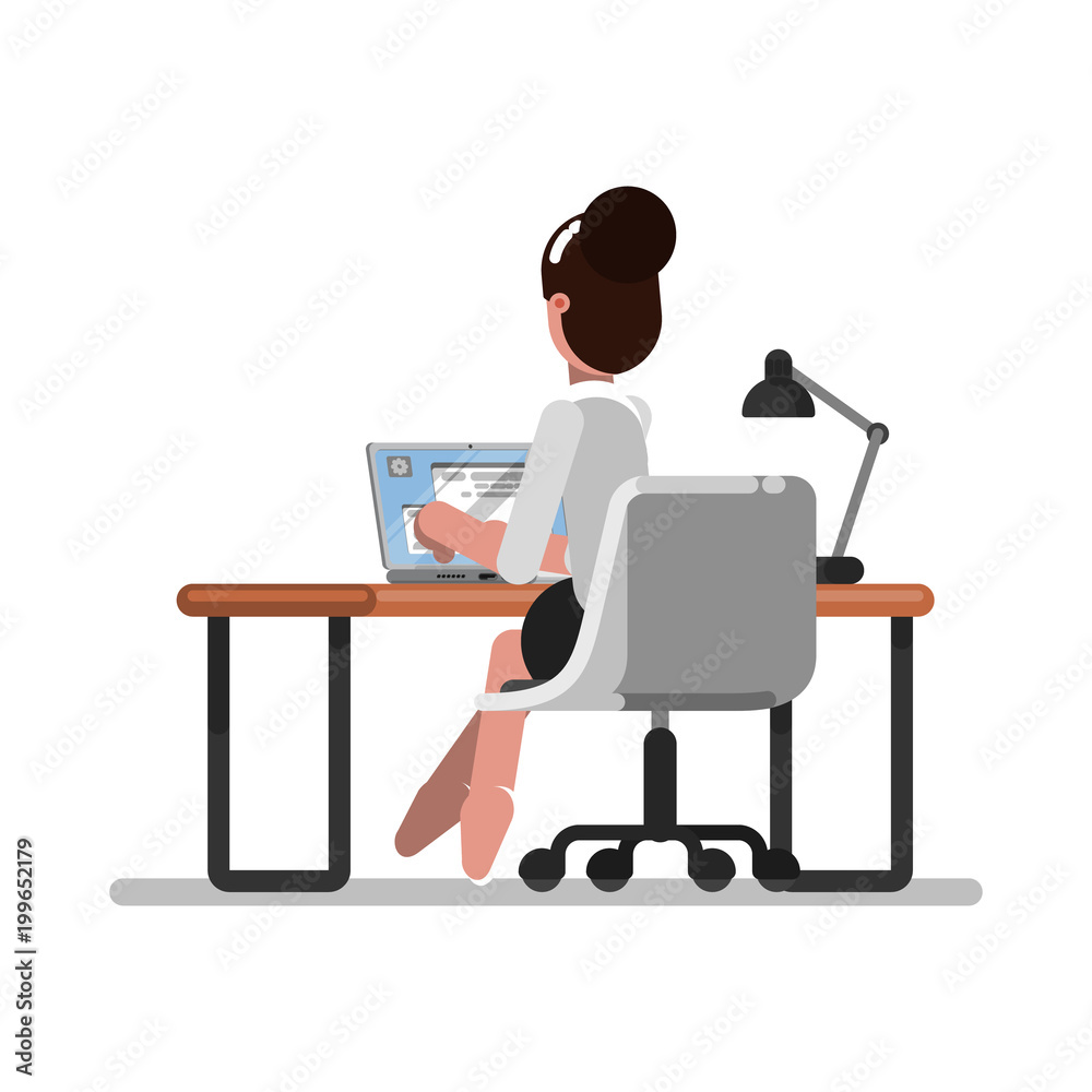 Woman designer working Woman designer working