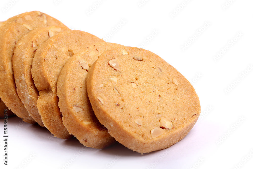 Italian Biscotti in white, almond cookies in white Italian Biscotti in white, almond cookies in white