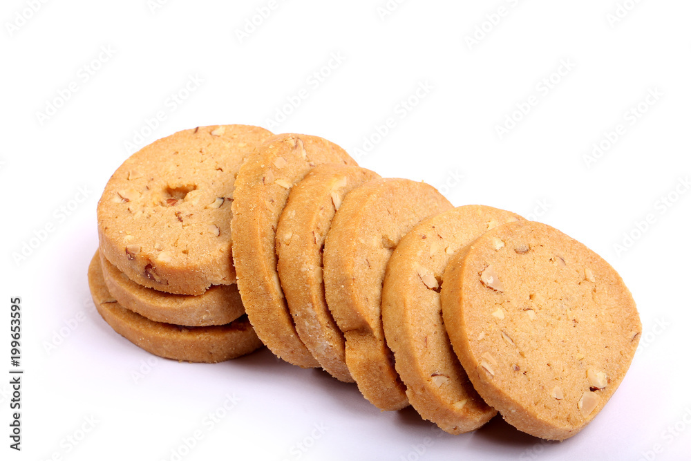Italian Biscotti in white, almond cookies in white Italian Biscotti in white, almond cookies in white